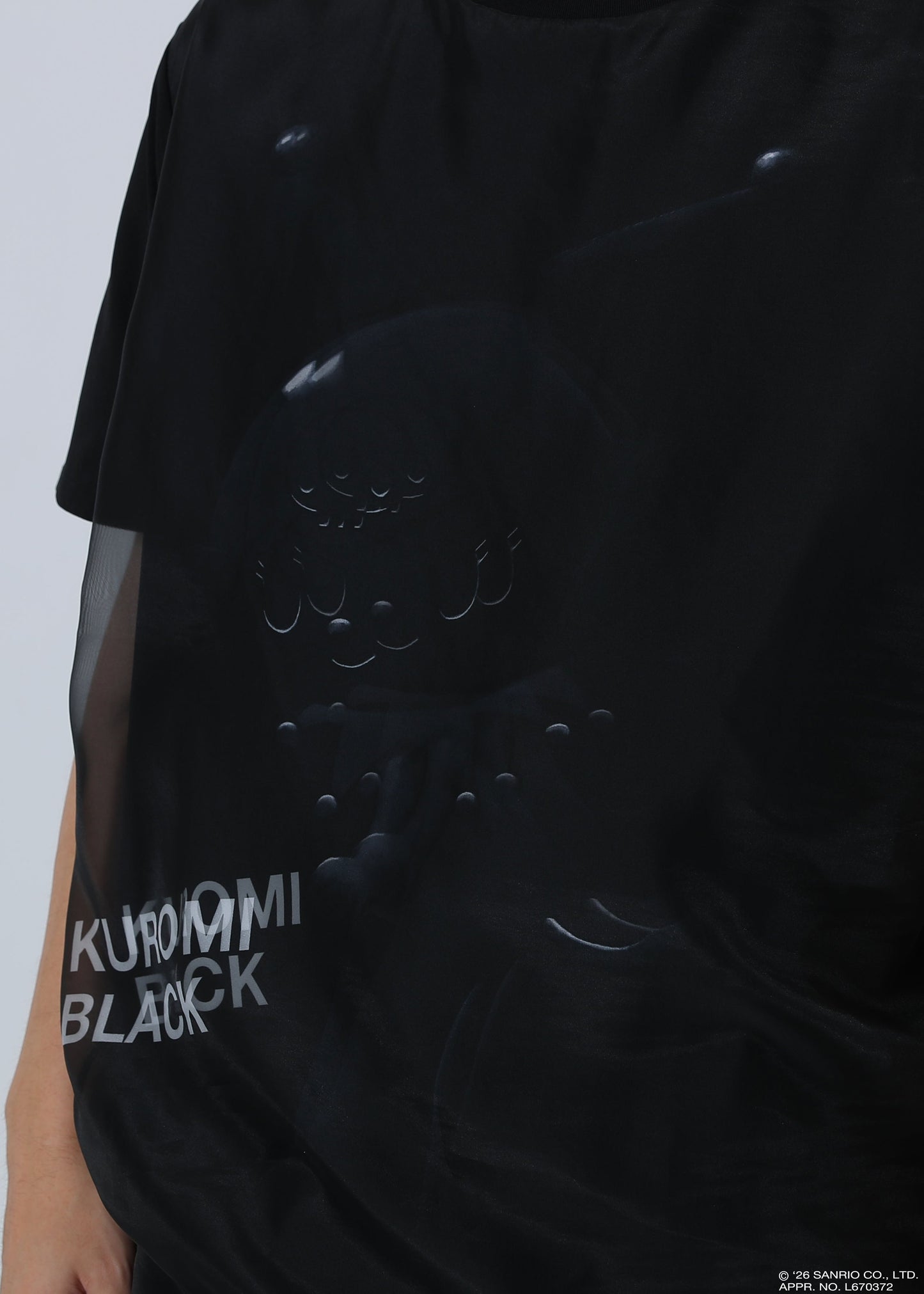 KUROMI T-SHIRT BLACK TR-096 BLACK