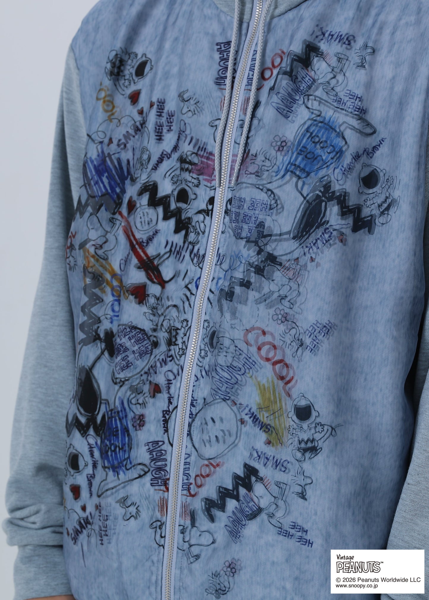 SNOOPY GRAFFITI TR-102 BLUE GRAY