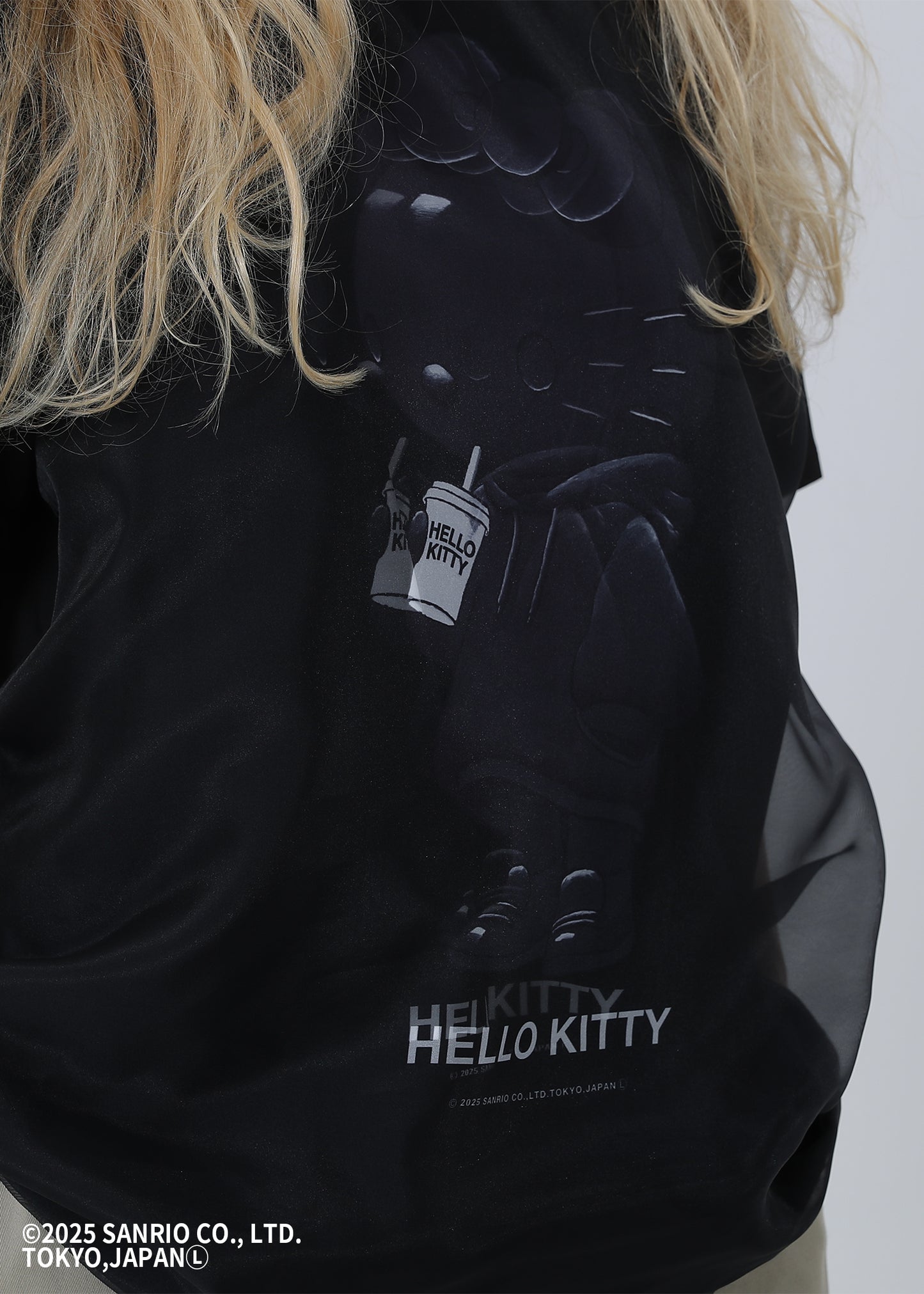 HELLO KITTY "HOODIE" BLACK TR-048