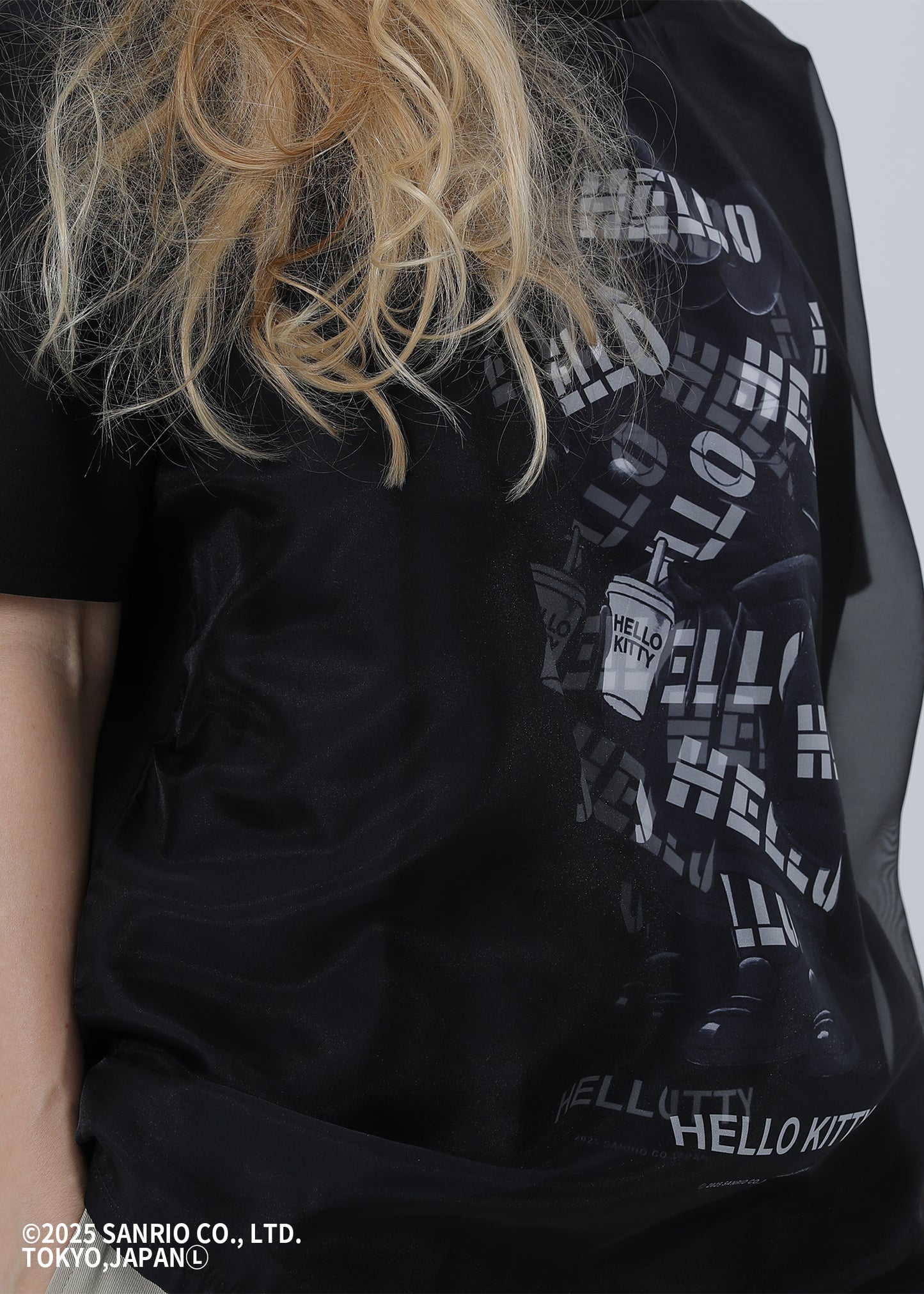 HELLO KITTY "HELLO-HOODIE" BLACK TR-054