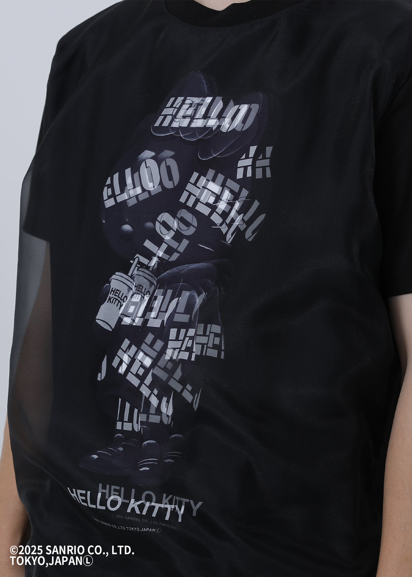 HELLO KITTY "HELLO-HOODIE" BLACK TR-054
