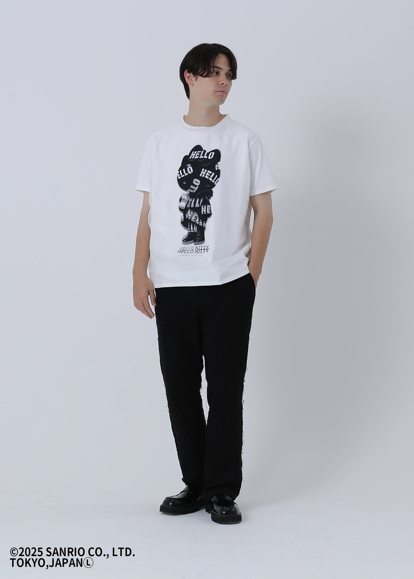HELLO KITTY "HELLO-HOODIE" WHITE TR-054