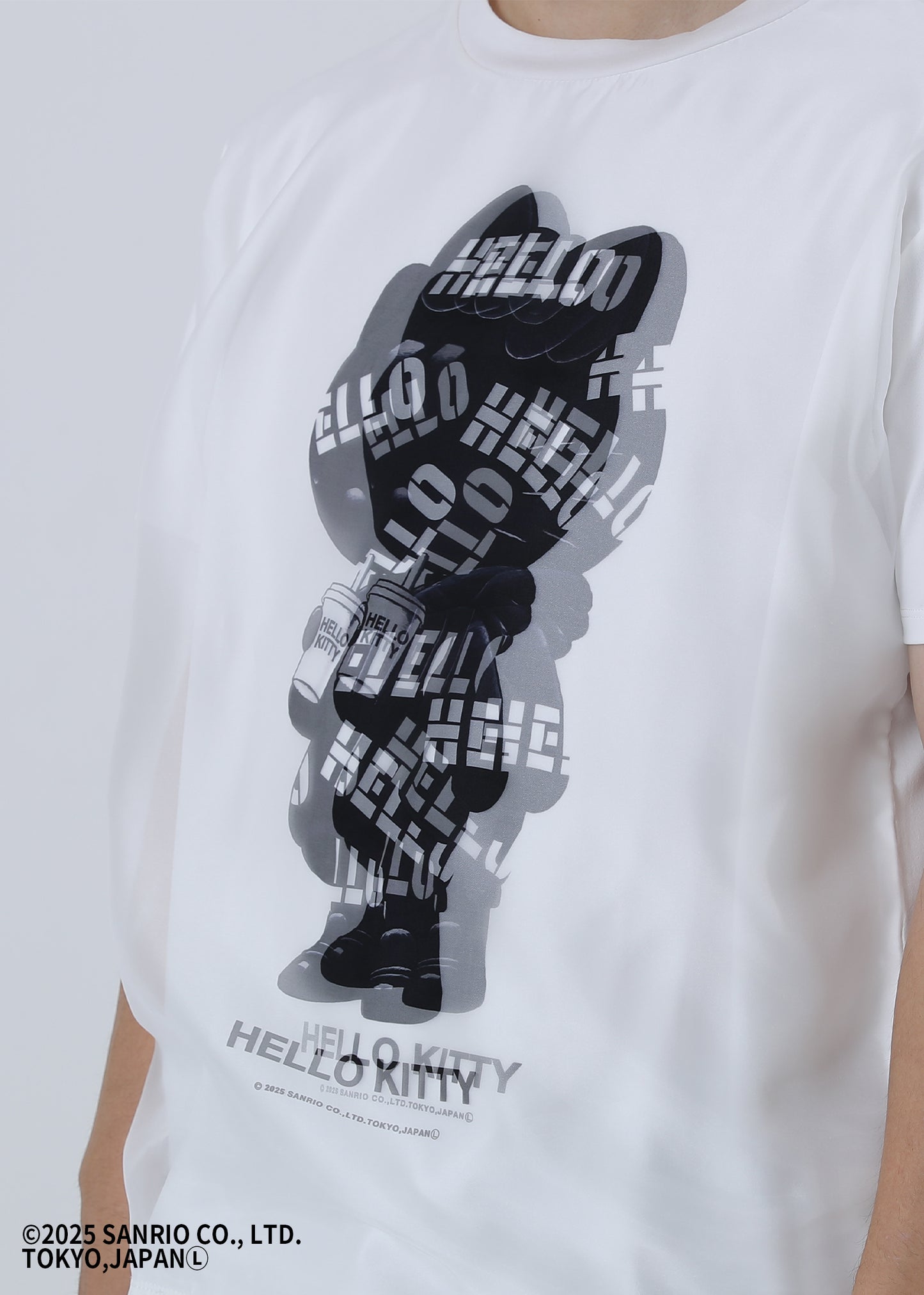 HELLO KITTY "HELLO-HOODIE" WHITE TR-054