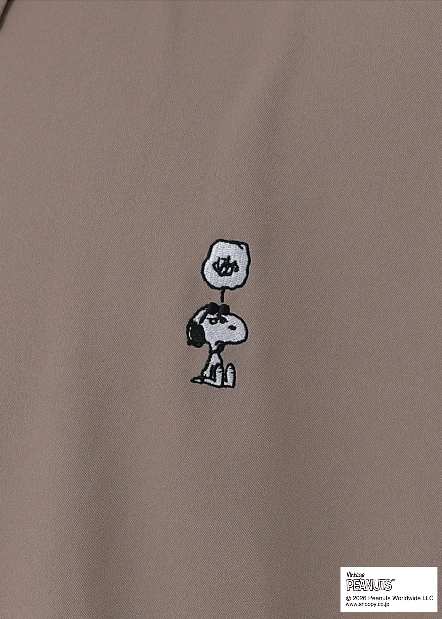 PEANUTS SNOOPY ON THE BEACH TR-101 BROWN