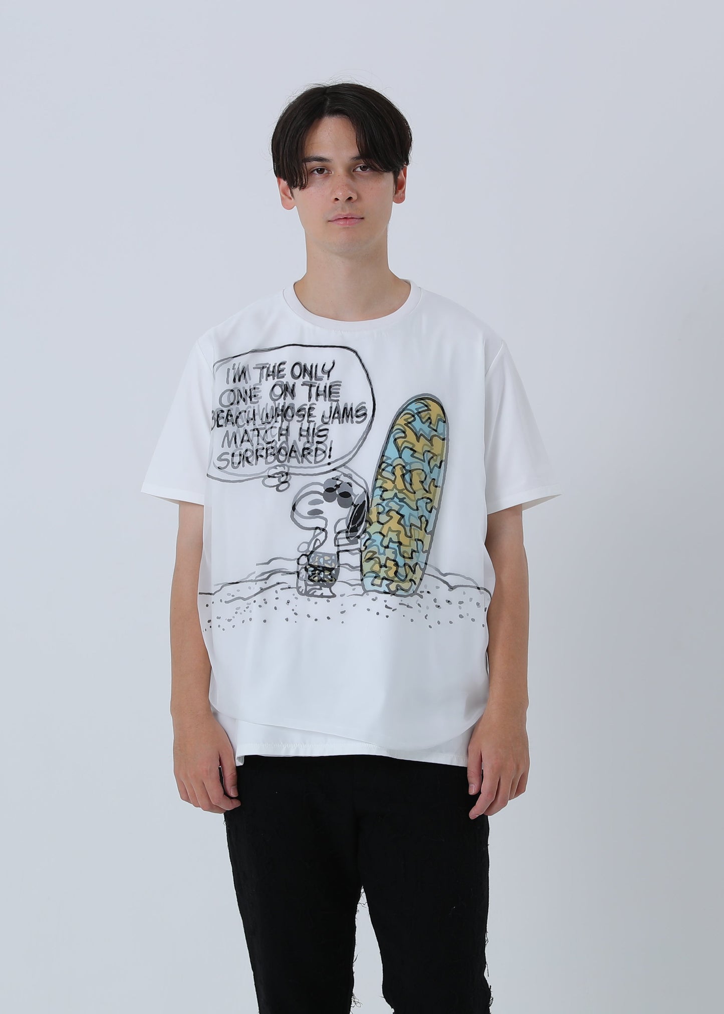 PEANUTS SNOOPY ON THE BEACH TR-099 WHITE