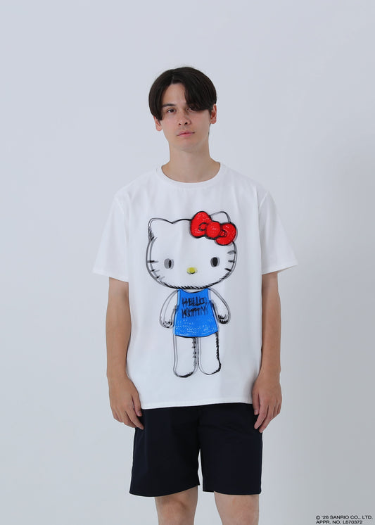 HELLO KITTY T-SHIRT CRAYON TR-094 WHITE