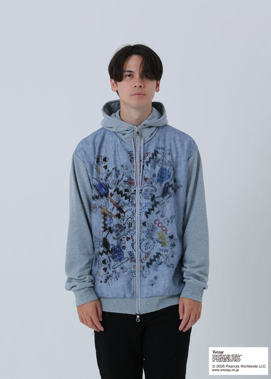 SNOOPY GRAFFITI TR-102 BLUE GRAY