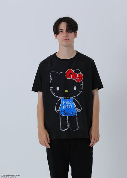 HELLO KITTY T-SHIRT CRAYON TR-094 BLACK