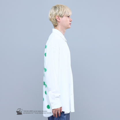 TOM&JERRY TROUBLE MAKER LONG SHIRT WHITE TR-159