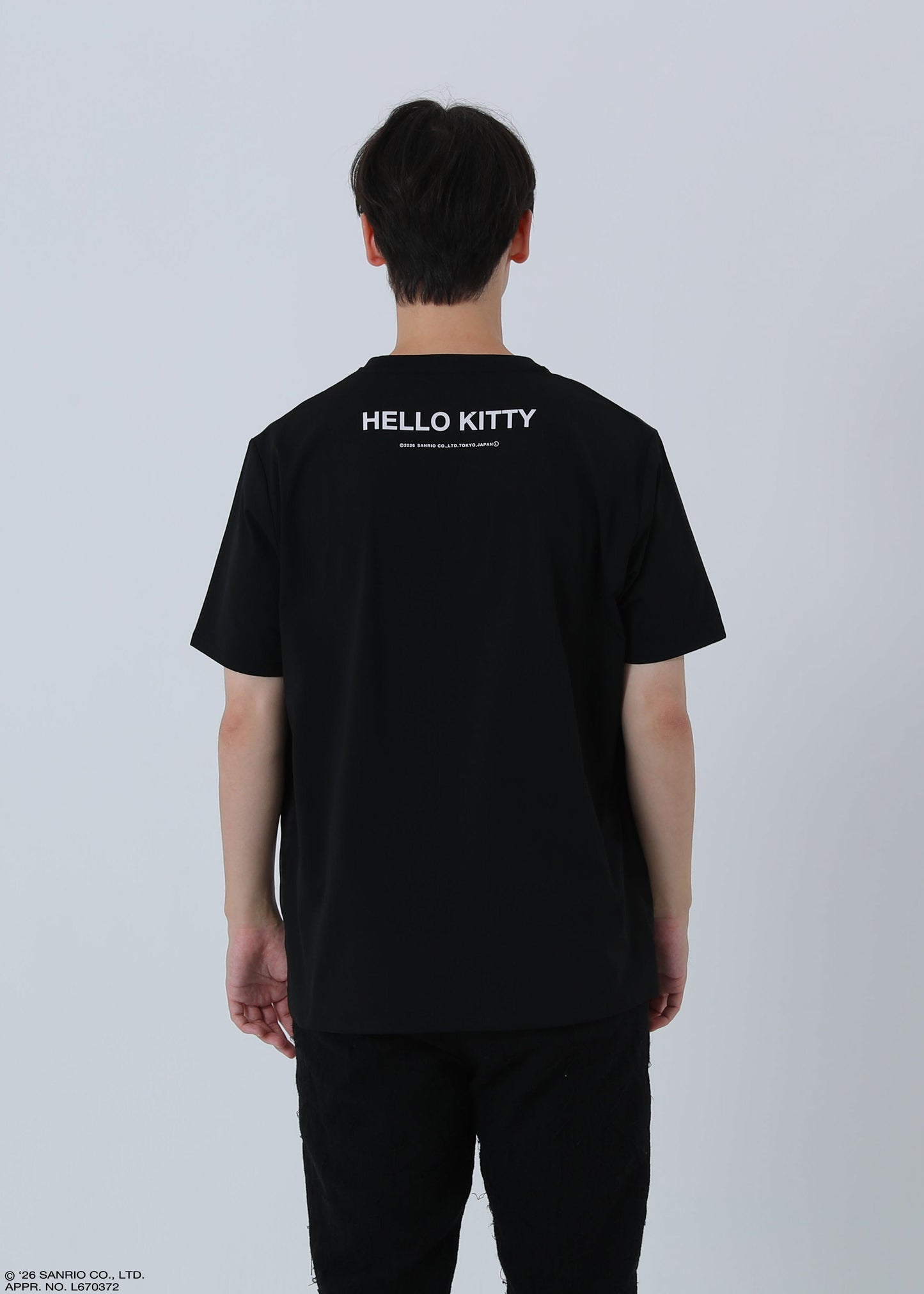 HELLO KITTY T-SHIRT CRAYON TR-094 BLACK