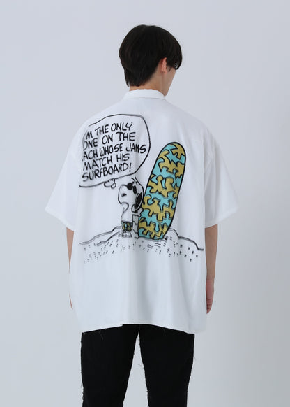 PEANUTS SNOOPY ON THE BEACH TR-101 WHITE