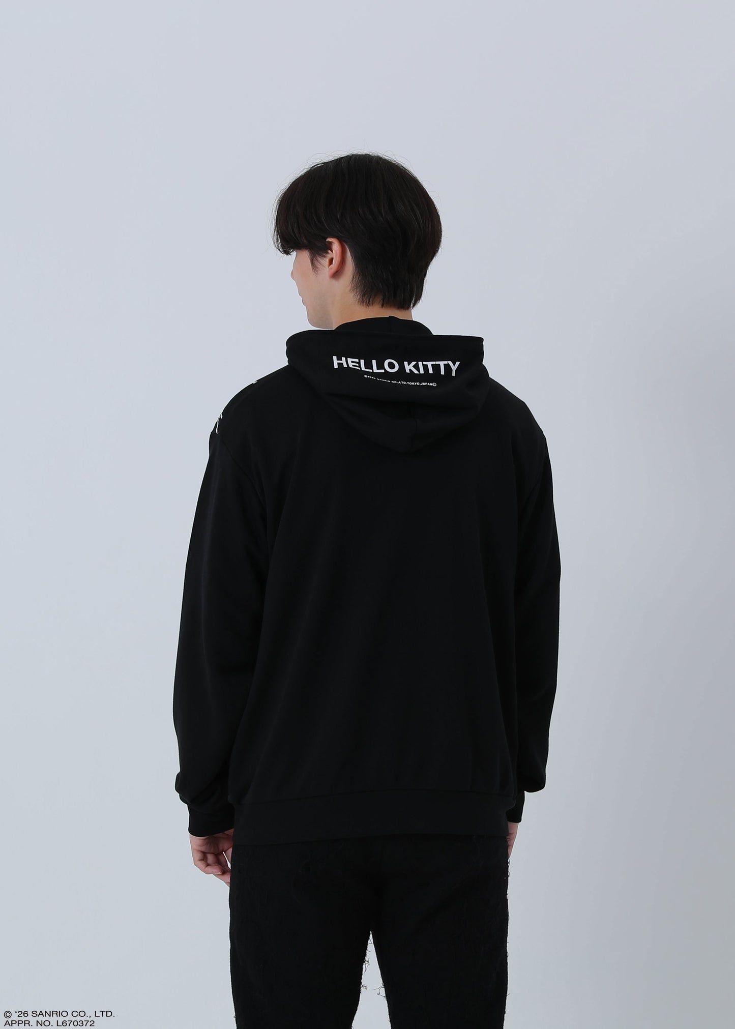 HELLO KITTY ZIP PARKA SKETCH TR-103 BLACK