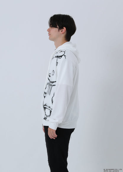 HELLO KITTY ZIP PARKA SKETCH TR-103 WHITE