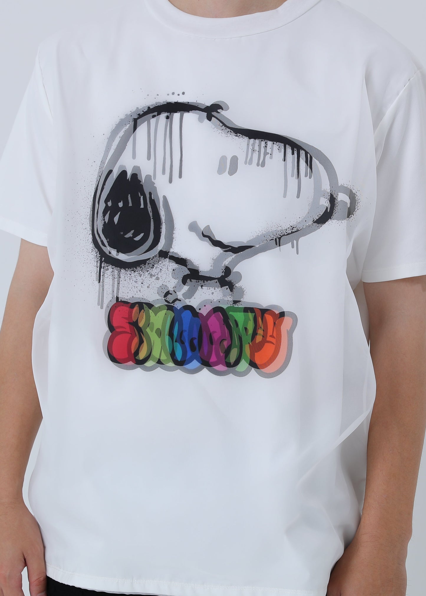 PEANUTS SNOOPY SPRAY ART TR-056 WHITE