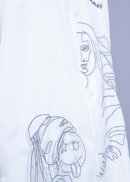 Mona Lisa Girl with a Pearl Earring TR-005  MX-1437 WHITE