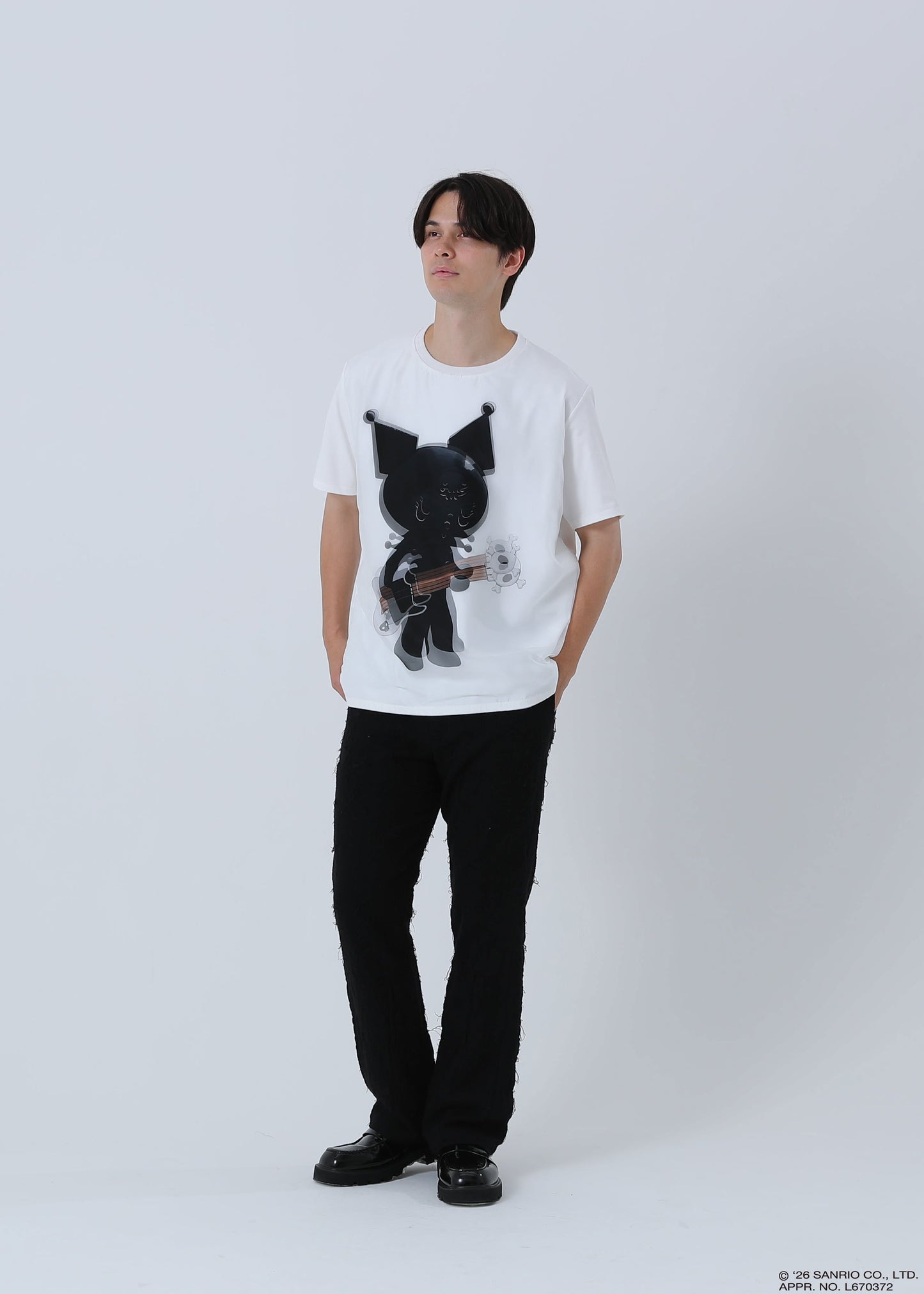 KUROMI T-SHIRT GUITAR TR-097 WHITE