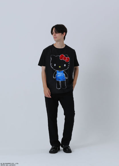 HELLO KITTY T-SHIRT CRAYON TR-094 BLACK