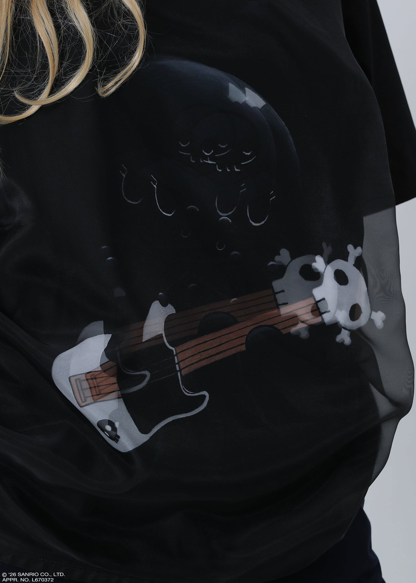 KUROMI T-SHIRT GUITAR TR-097 BLACK