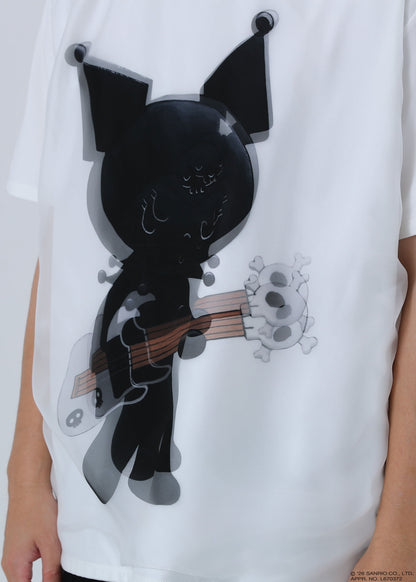 KUROMI T-SHIRT GUITAR TR-097 WHITE