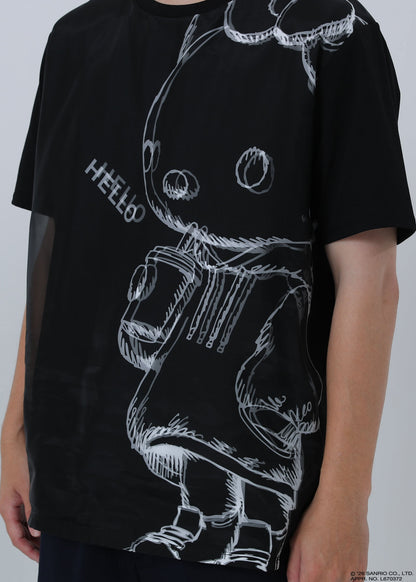 HELLO KITTY T-SHIRT SKETCH TR-095 BLACK