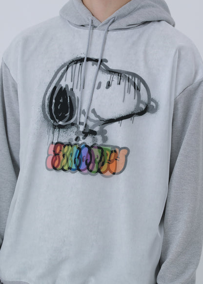 PEANUTS SNOOPY SPRAY ART TR-057 GRAY