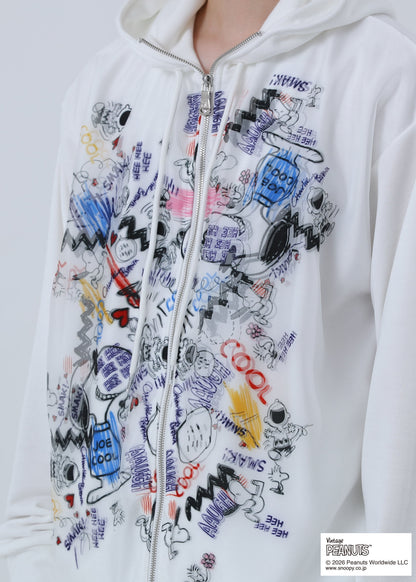 PEANUTS SNOOPY GRAFFITI TR-102 WHITE