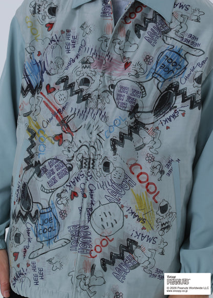 PEANUTS SNOOPY GRAFFITI TR-104 BLUE GRAY