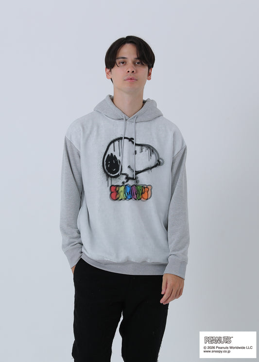 PEANUTS SNOOPY SPRAY ART TR-057 GRAY