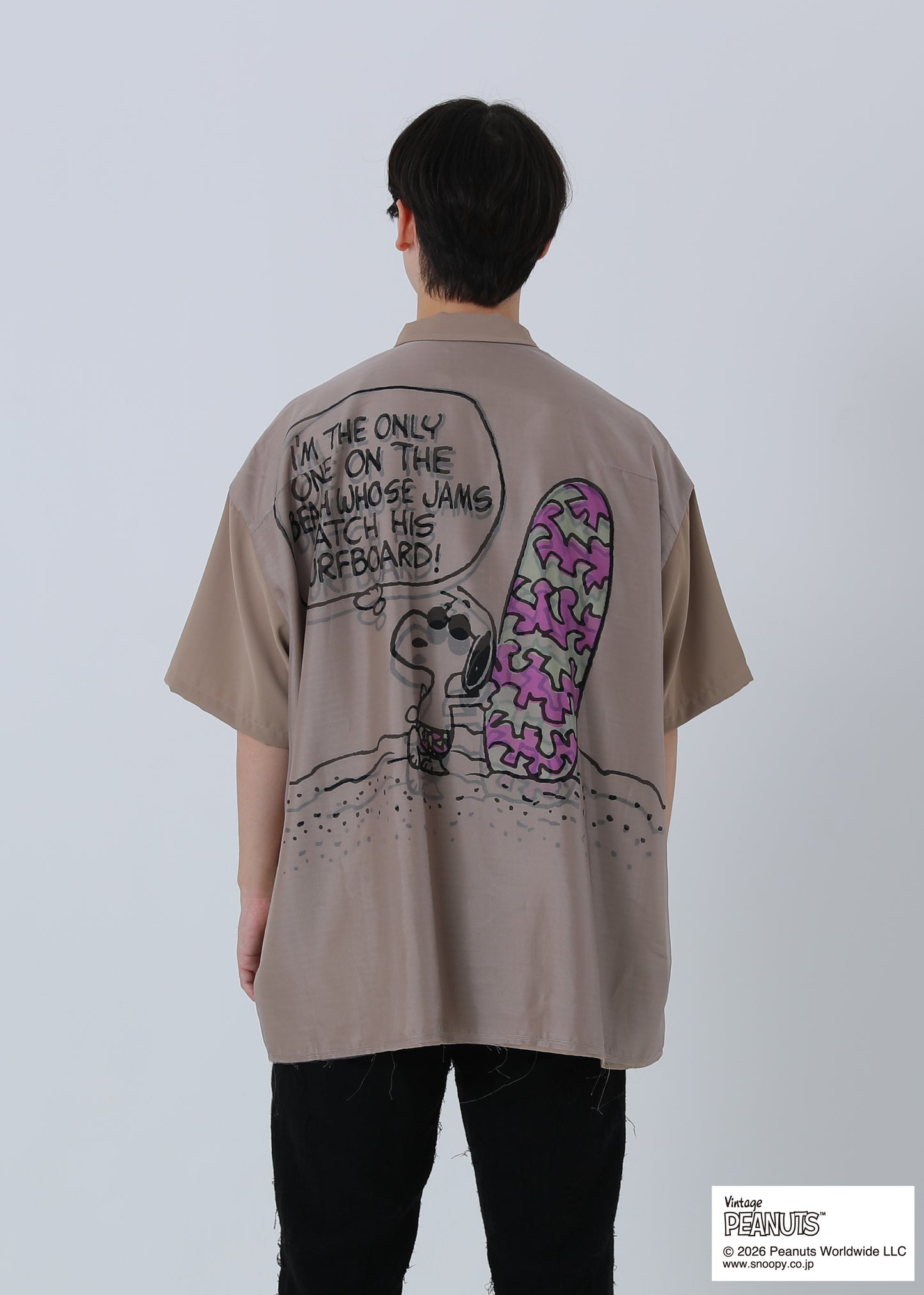 PEANUTS SNOOPY ON THE BEACH TR-101 BROWN