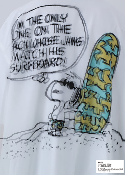 PEANUTS SNOOPY ON THE BEACH TR-101 WHITE