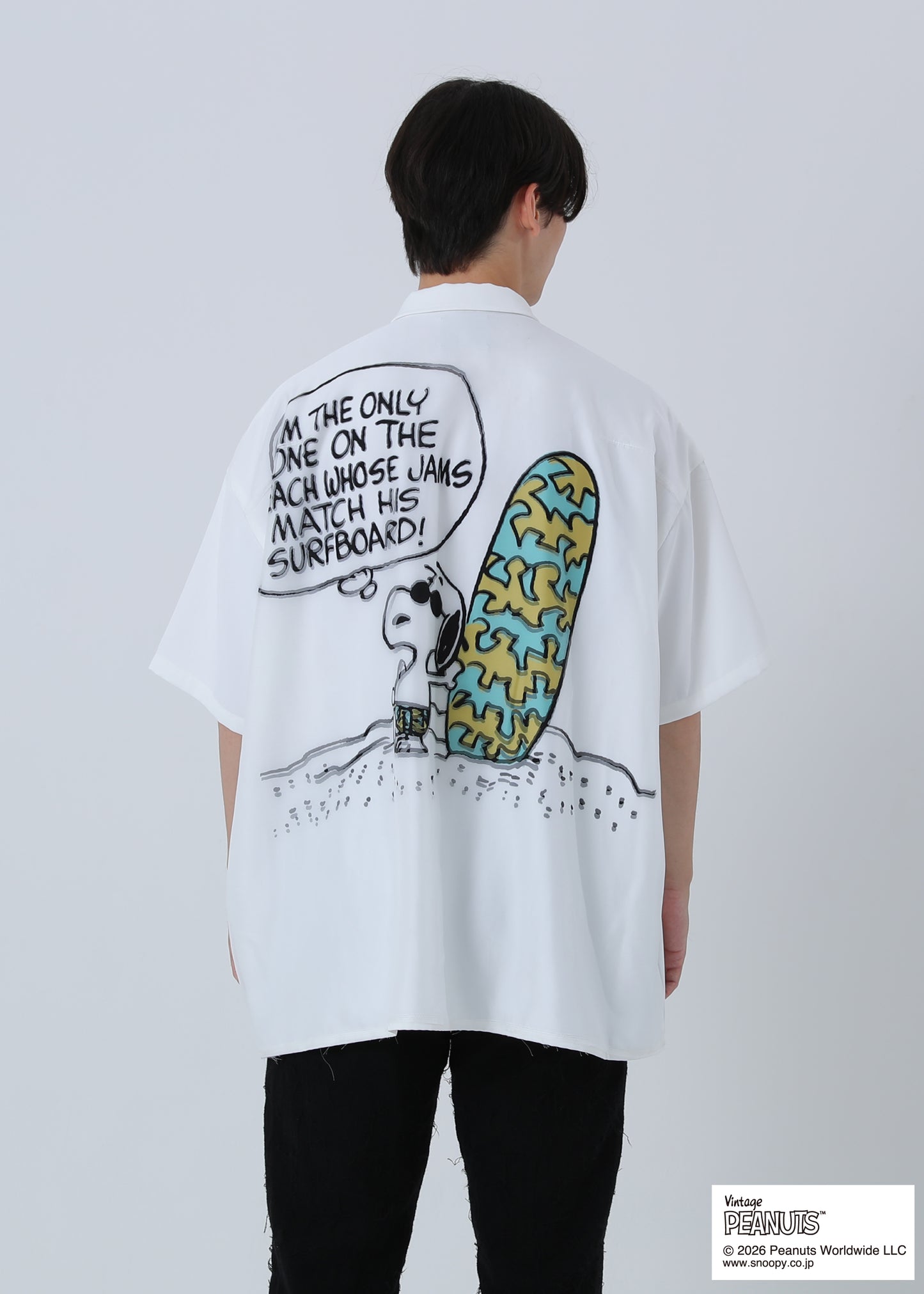 PEANUTS SNOOPY ON THE BEACH TR-101 WHITE