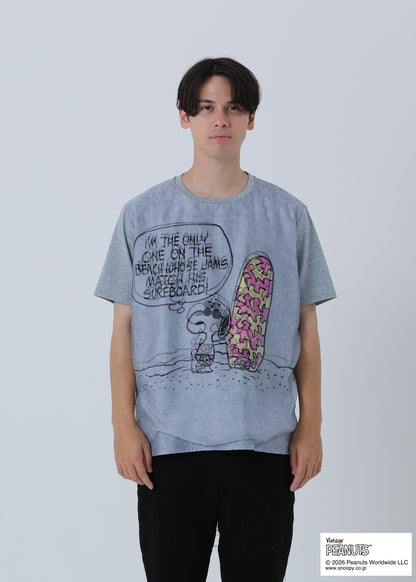 PEANUTS SNOOPY ON THE BEACH TR-099 BLUE GRAY