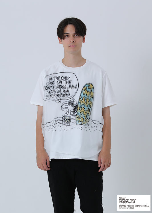 PEANUTS SNOOPY ON THE BEACH TR-099 WHITE